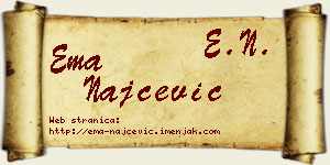 Ema Najčević vizit kartica